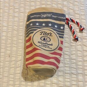 NWOT- Tito's Handmade Vodka Bag with Red, White, and Blue Design